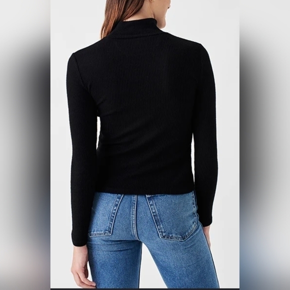 Faherty Women's Legend Rib Roscoe Turtleneck‎ Black Small NWOT - Picture 4 of 8